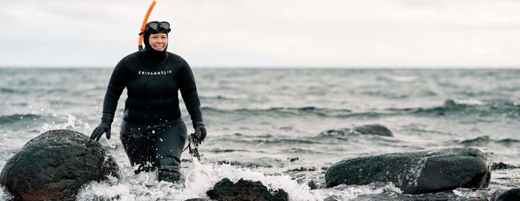 Sanking av tang og tare på Jomfruland